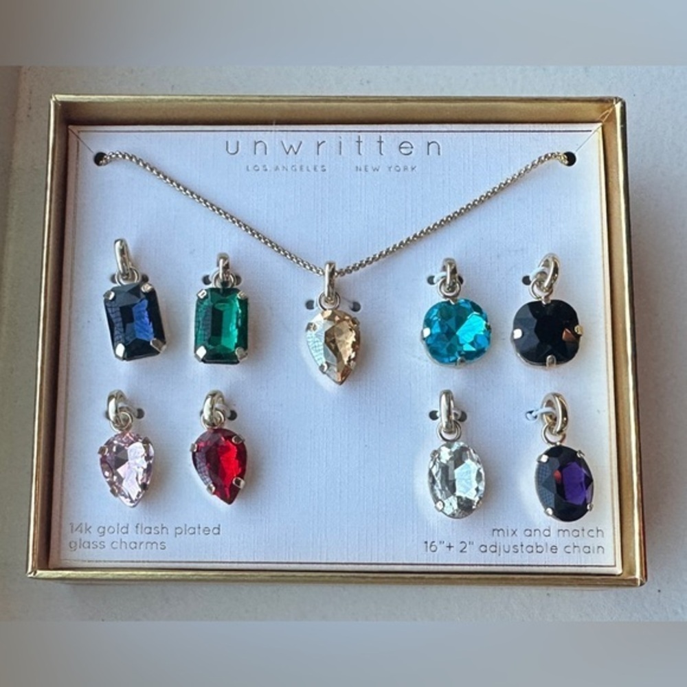 Unwritten Mix and Match Glass Pendant Necklace